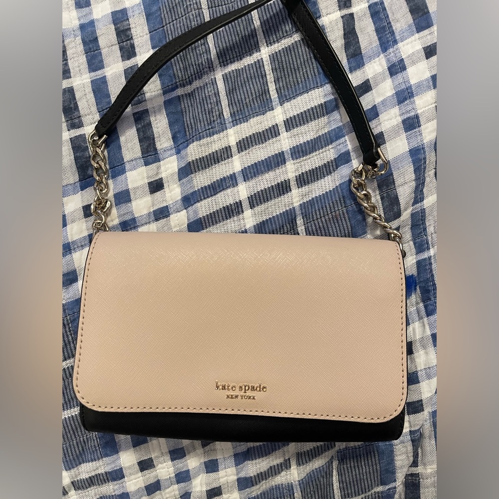 Kate Spade Black and Cream Crossbody Bag